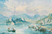 Ansicht der Insel Bled am Bleder See in Slowenien - Ludwig Halauska — Ansicht des Kunstwerks