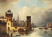 View of a canal in winter - Ludwig Hermann — artwork view