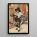 Christmas Wood Gathering - Ludwig Johann Passini — framed artwork on a wall