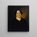 Portrait of Mrs Müller - Ludwig Knaus — framed artwork on a wall