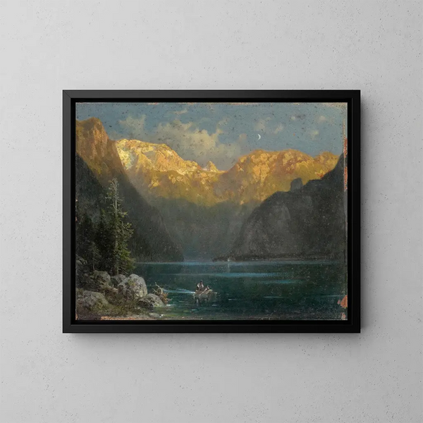 Atmosphäre am Königssee - Ludwig Sckell — gerahmtes Bild an der Wand