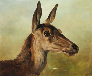 Ludwig Voltz - Kopf einer Hirschkuh.webp