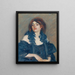 Portrait einer Dame - Ludwig Wieden — gerahmtes Bild an der Wand
