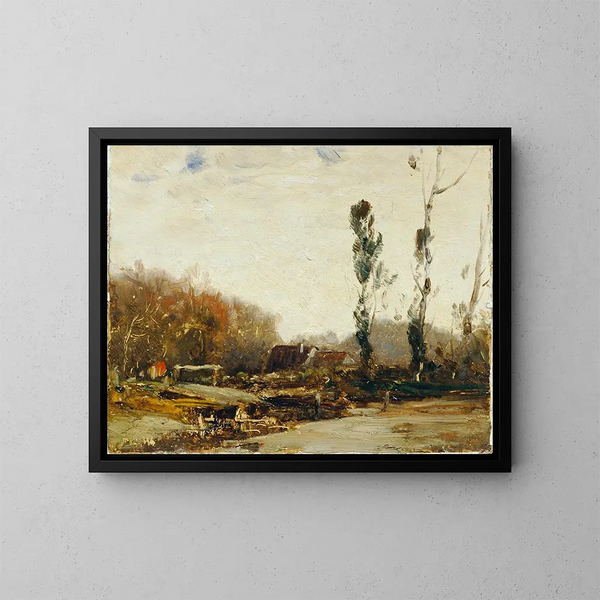 Paesaggio vicino a Bernried - Ludwig Willroider — quadro incorniciato alla parete
