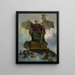 Allegorie des Satan, Herr der Welt - Ludwik Stasiak — gerahmtes Bild an der Wand