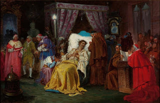 Ludwik Wiesioowski - Aleksander Sobieski on his deathbed in Rome in 1714.webp