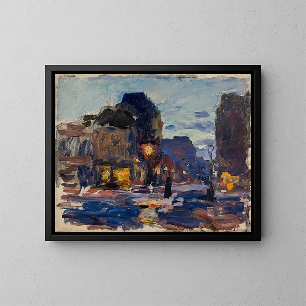 Rue à Paris - Ludwik de Laveaux — gerahmtes Bild an der Wand