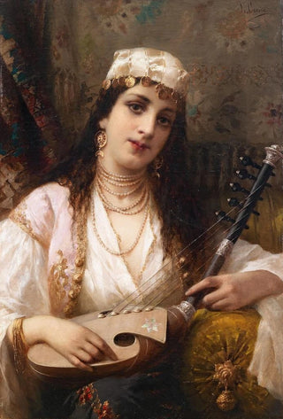 Luigi Crosio - A young Turkish musician with a kopuz.webp