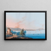 Ansicht von Neapel vom Posillipo aus - Luigi Del Giudice — gerahmtes Bild an der Wand