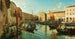 Venice, the Grand Canal with the Rialto Market in the morning - Luigi Ferrazzi — artwork view