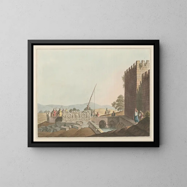 Sarcophagus der Königsgräber - Luigi Mayer — gerahmtes Bild an der Wand