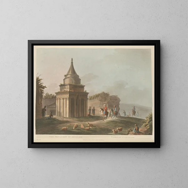 Le sépulcre d'Absalon - Luigi Mayer — gerahmtes Bild an der Wand