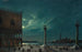 Venice, the Piazzetta in moonlight - Luigi Querena — artwork view