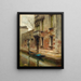 Venice: a gondola on a canal - Luigi Selvatico — framed artwork on a wall