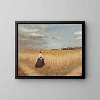Luis Astete y Concha - Woman in wheat field.webp