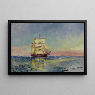 Luis Graner i Arrufi - Nave Sobre el Mar Ship at Sea.webp