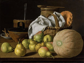 Luis Melndez - Still Life with Melon and Pears.webp
