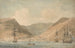 Vista di Jamestown Saint Helena dal mare con navi - Luke Clennell — vista dell’opera