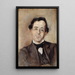 Ritratto di Paul Lautaud 1872-1956 scrittore e cronista - M Th Catti — quadro incorniciato alla parete