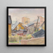Landschaft - Ella Mtik — gerahmtes Bild an der Wand