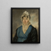 Portrait of Mrs. Luboradzka - Maciej Topolski — framed artwork on a wall