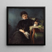 Madame Anna Seekamp, the artist's sister - Bertha Wegmann — framed artwork on a wall