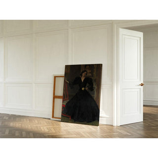Madame Sorolla Clotilde García del Castillo, 1865-1929 en noir - Joaquín Sorolla | Reproduction Tableau Décoration murale affiche copie