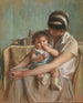 Mutter und ihr Baby - Madeleine Carpentier — Ansicht des Kunstwerks