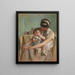 Mutter und ihr Baby - Madeleine Carpentier — gerahmtes Bild an der Wand