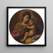 Madonna and Child - Simone Cantarini — framed artwork on a wall