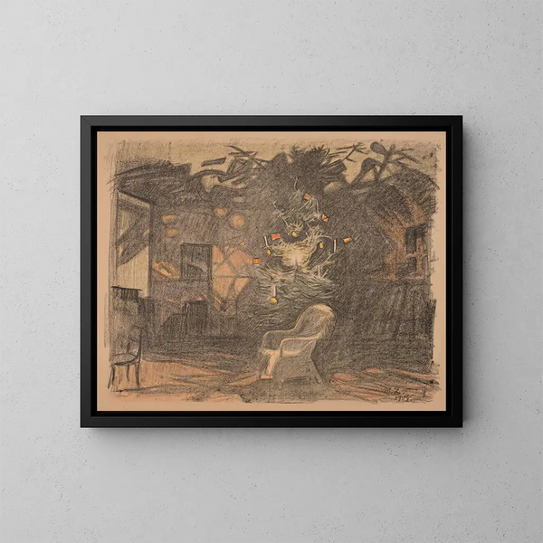 Weihnachtsbaum - Magnus Enckell — gerahmtes Bild an der Wand