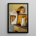 Jeune fille se coiffant - Magnus Enckell — quadro incorniciato alla parete