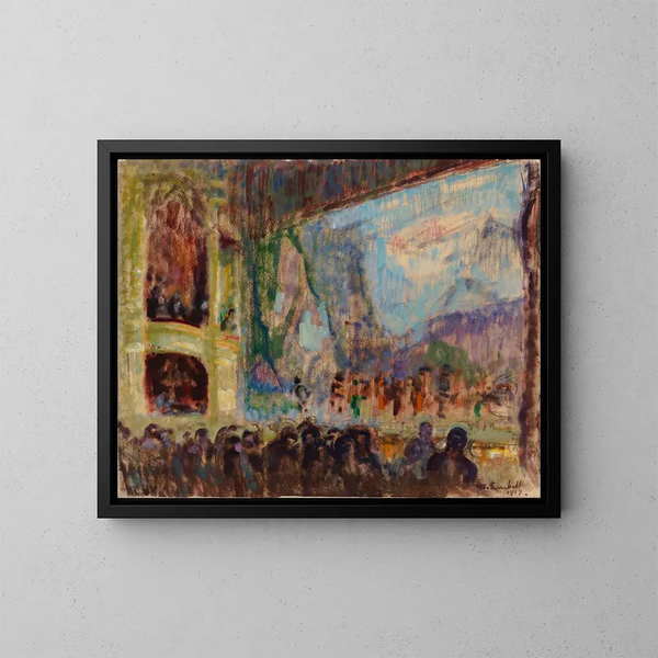 Innenansicht des finnischen Opernhauses - Magnus Enckell — gerahmtes Bild an der Wand