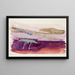 Meereslandschaft mit Segelboot auf zwei Masten - Magnus Enckell — gerahmtes Bild an der Wand