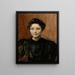 Portrait der Bildhauerin Madeleine Jouvray - Magnus Enckell — gerahmtes Bild an der Wand