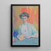 Portrait von Tyra Hasselblatt - Magnus Enckell — gerahmtes Bild an der Wand