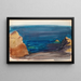 Paesaggio di costa, schizzo - Magnus Enckell — quadro incorniciato alla parete