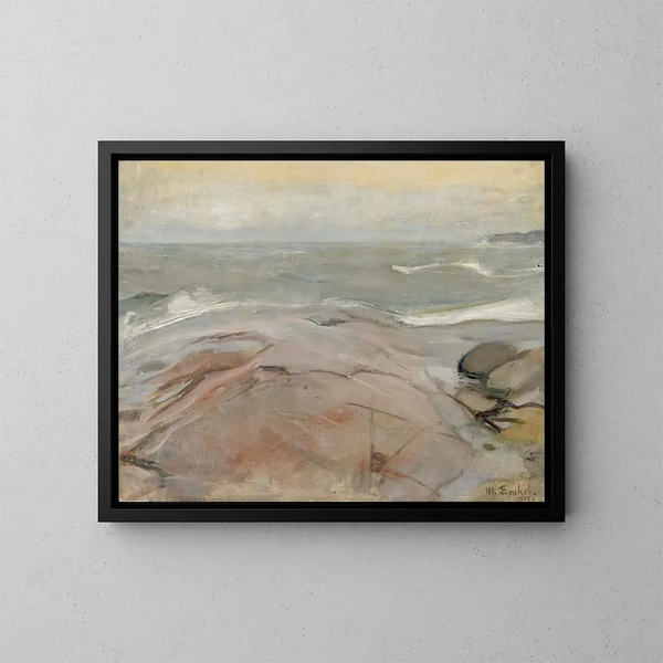 Paesaggio marittimo dall'isola di Suursaari - Magnus Enckell — quadro incorniciato alla parete