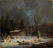 Haus im Wald im Winterwald - Heinrich Brückel — Ansicht des Kunstwerks