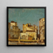 Case veneziane sul bordo di un canale - Gustav Schnleber — presentazione a parete dell’opera