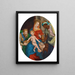 La Vierge à l'Enfant avec les Rois Mages - Manière de Simon de Châlons — quadro incorniciato alla parete
