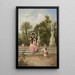 Spielen im Park - Manuel Cabral Aguado Bejarano — gerahmtes Bild an der Wand