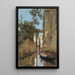Damen in einer Gondel in Venedig - Manuel Ramírez Ibáñez — gerahmtes Bild an der Wand