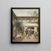Eine Hofszene in Sevilla - Manuel Ussel de Guimbarda — gerahmtes Bild an der Wand