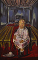 Mädchen sitzend im Banksaal - María Blanchard — Ansicht des Kunstwerks