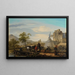 Campo di soldati - Marc Antoine Michel Hamon Duplessis — quadro incorniciato alla parete