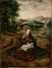 Marie con il Bambino seduta in un paesaggio - Marcellus Coffermans — vista dell’opera