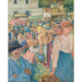 Reproduktion des Gemäldes Markt auf dem Geflügelmarkt, Pontoise - Camille Pissarro