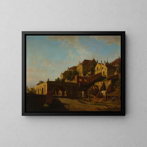 Vue du château depuis le nord - Marcin Zaleski — gerahmtes Bild an der Wand