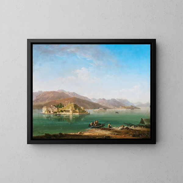 Fischer am Lago Maggiore - Marco Gozzi — gerahmtes Bild an der Wand